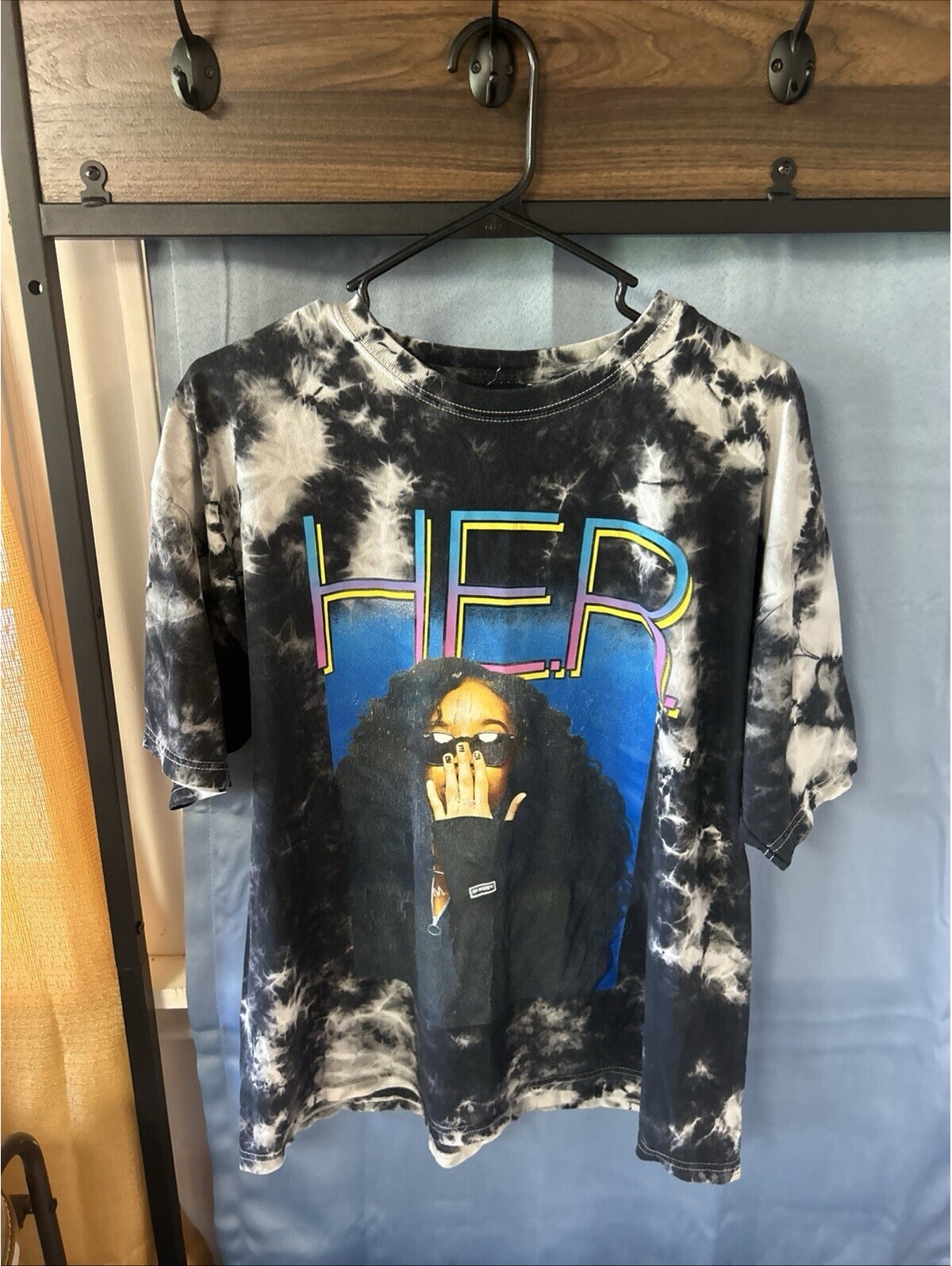 H.E.R. T-Shirt - Tie Dyed- Band - Concert - R&B - Size Med